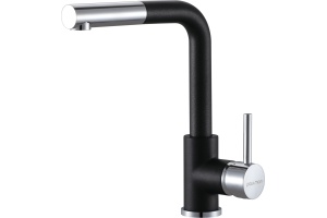 Смеситель Paulmark Kassel для кухонной мойки, черный металлик Ka214311-418