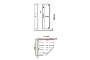 Душевая кабина Orans 130х130 белая с гидромассажем и баней - 3