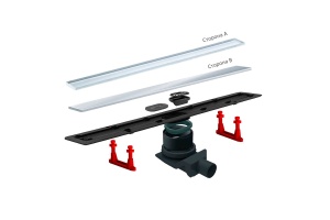 Душевой лоток Pestan Confluo Frameless Line 650 матовый хром - 3