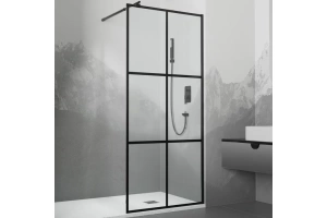 Душевая перегородка RGW Walk In WA-111B 90х195 профиль черный стекло прозрачное