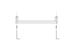 911501 CENTO Полотенцедержатель375 ( к раковине 3537, 3539, 3540) - 2
