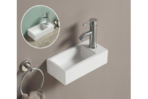 Раковина накладная Ceramalux N 36 белый (9272L) - 2