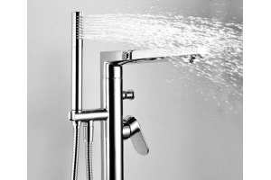 Смеситель Wasserkraft Dinkel 5821 напольный, для ванны с душем - 3