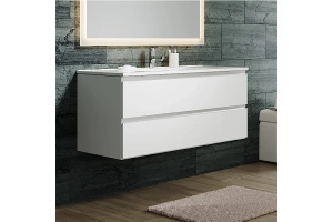 Тумба с раковиной Sanvit Авеню-2 120 белый глянец