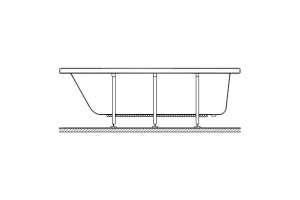 Ножки для акриловой ванны VITRA Neon (59990254000) - 2