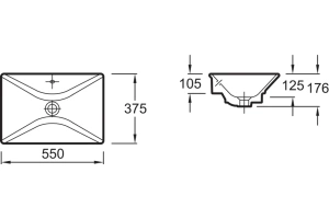 Раковина Jacob Delafon Reve 55 см белый (4819-0)  - 3
