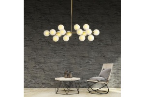 Люстра на штанге LUMINA DECO Marsiada LDP 6033-16 GD - 2