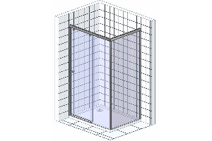 Душевой уголок Cezares Giubileo 120x90 см (GIUBILEO-AH-1-120/90-SCORREVOLE-C-Br) - 3