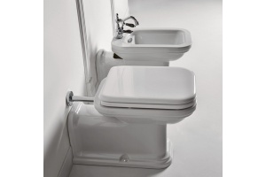 Биде напольное удлиненное Kerasan Waldorf белый (4120K1bi/cr*1) - 3