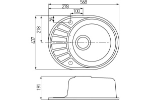 Мойка кухонная AQUATON Чезана латте - 3