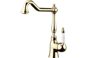 Смеситель Webert Valentino VA920302 золото для кухонной мойки