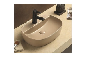 Раковина накладная CeramaLux NC 50.5 см капучино матовый (78239XMC-1) - 2