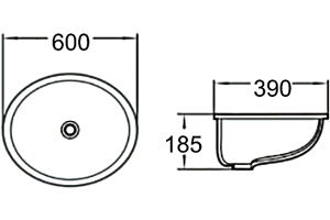 Раковина SantiLine SL-3002 - 2