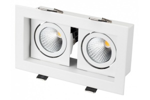 Встраиваемый светодиодный светильник Arlight CL-Kardan-S180x102-2x9W Warm 024127