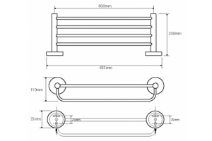 Полка Bemeta OMEGA (104105072) - 2