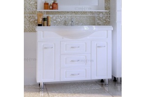 Тумба под раковину Санта Монарх 100 белый - 2