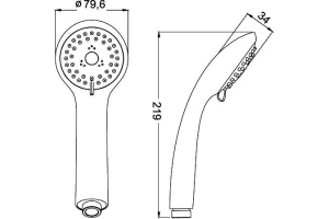 Душевая лейка Iddis  (A11031) - 2