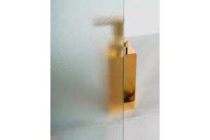 Душевой уголок BelBagno Due 90х90 профиль хром стекло рифленое - 2