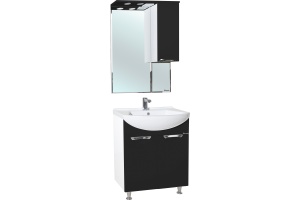 Тумба для комплекта Bellezza Альфа 55 черная - 2