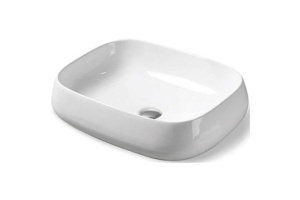 Накладная раковина Vincea 56х42 белая