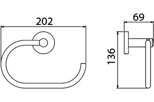 Полотенцедержатель Timo Saona 13050/03 - 3