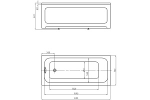Акриловая ванна Aquatek Мия 160х70 см MIY160-0000001, белый - 2