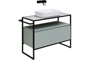 1.31003.PWM PRIORITY Тумба 100, рapyrus white matt (274305)