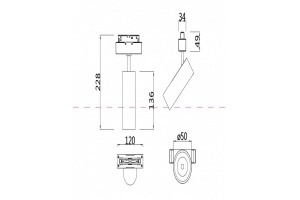 Светильник на штанге Maytoni Focus LED TR019-2-10W4K-MG - 2