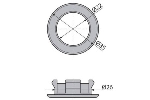Обрамление перелива умывальника A21 - 2