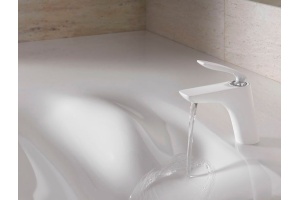 Смеситель для раковины Kludi  белый, хром (520269175) - 2