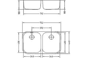 Мойка кухонная Alveus Duo 30 нержавеющая сталь - 3