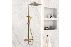 Душевая стойка Vincea Cube золото - 2