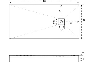 Поддон для душа Good Door Essentia 160x80, с сифоном, белый - 3