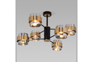 Люстра на штанге Eurosvet Arcada 70127/6 черный/дымчатый