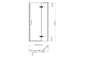 Душевая дверь Wasserkraft Aller 10H05 R 120 см - 3