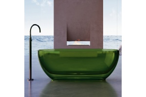 Ванна из полиэфирной смолы Abber Kristall 170х75 зеленый - 2