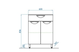 Тумба Style Line Жасмин 60 см (ЛС-00000335) - 2