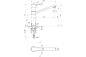 Смеситель для кухни Ideal Standard Alpha хром (BC813AA) - 2
