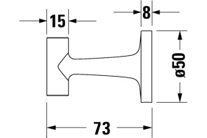 Крючок Duravit Starck T 0099294600 черный - 2