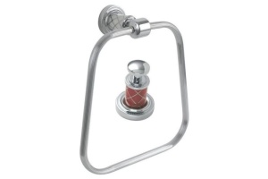 Полотенцедержатель Boheme Murano хром с красным