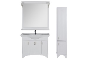 Зеркало Aquanet Валенса 110 белое - 2