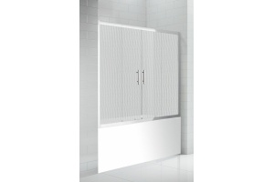 Шторка на ванну Cezares Eco O VF 2 170/145 P Cr стекло punto - 2