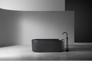 Ванна из искусственного камня ABBER Stuttgart AM9925B черная матовая - 2