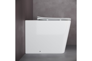 Унитаз приставной Ceramica Nova Cubic Rimless с микролифтом, безободковый CN1809 - 3