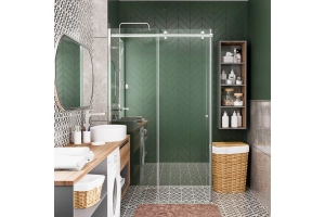 Душевой уголок Wasserkraft Vils 120x80 профиль хром стекло прозрачное - 2