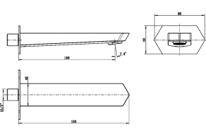 Излив для ванны Lemark Prizma хром (LM3981C) - 2