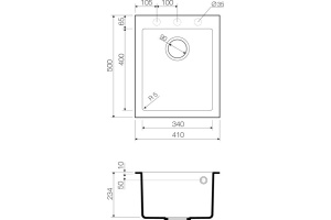 Мойка кухонная Omoikiri Bosen 41-DC темный шоколад - 3