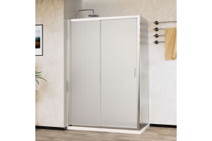 Душевой уголок Vincea City 120х90 профиль хром стекло рифленое