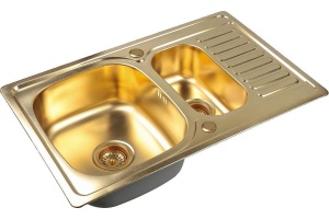 Мойка кухонная Zorg Inox Pvd SZR-78-2-50 bronze