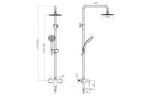 Душевая стойка BelBagno Nova NOV-VSCM-IN - 2